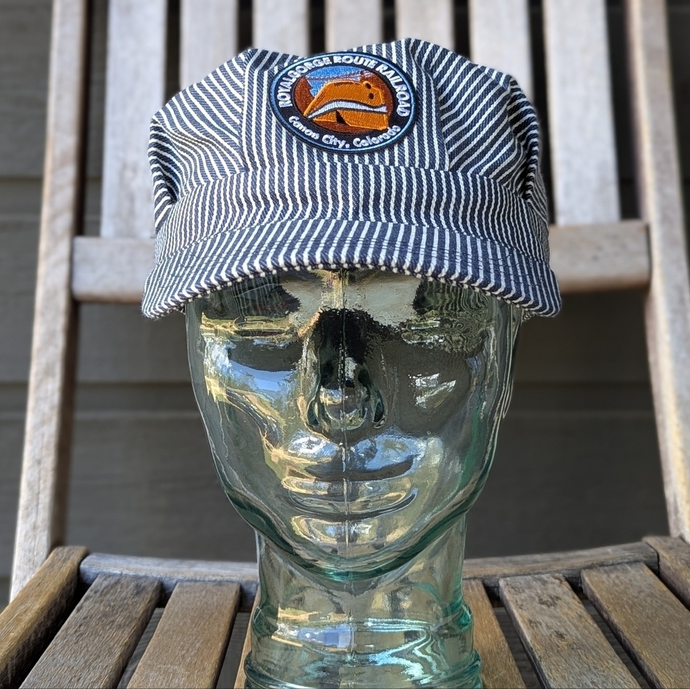 NWOT Royal Gorge Route Railroad Classic Train Engineer Conductor Adjustable Cap
